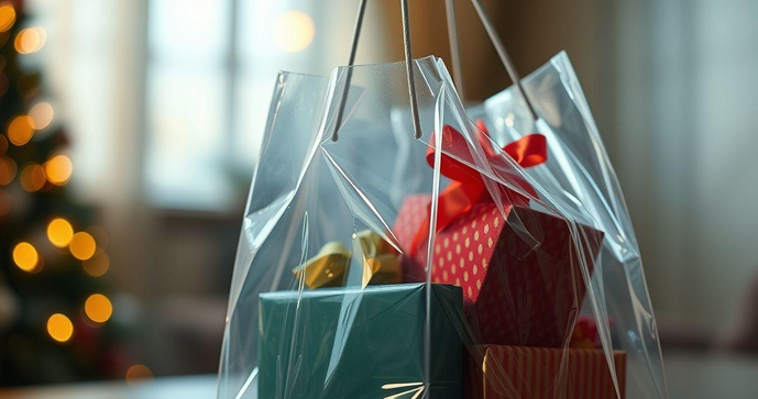 Saco Plástico Transparente para Presente: Prático e Elegante