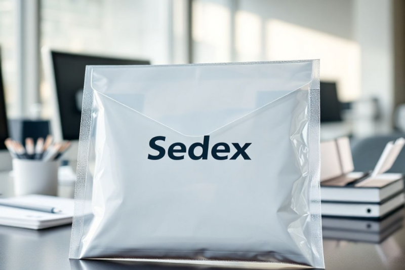 Envelope plástico tipo sedex: proteção e praticidade